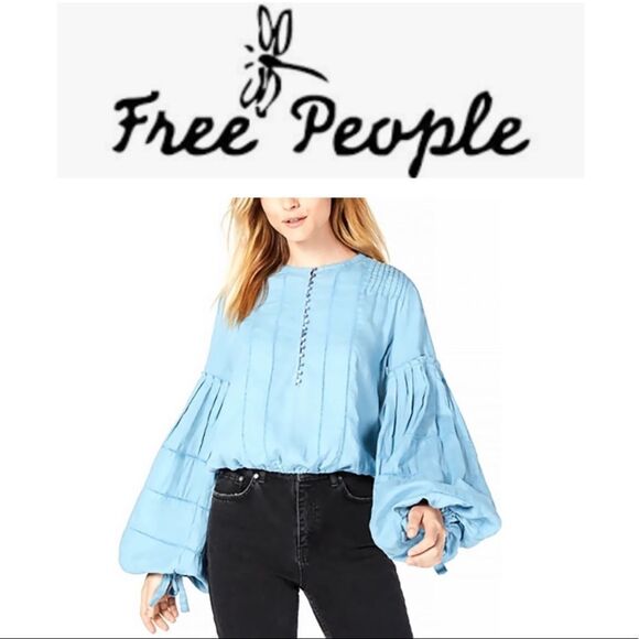 Free people baloon sleeve blouse - Picture 5 of 8